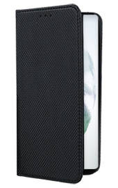 Кожен калъф тефтер и стойка Magnetic FLEXI Book Style за Samsung Galaxy S22 Ultra 5G S908B черен 